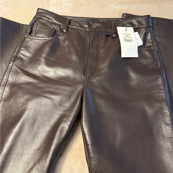 Recycled Leather Lilah Pant in Chocolate Torte CITIZENS OF HUMANITY - Picture 6 of 13